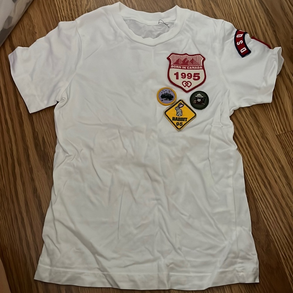 Dsqaured 2 boys patch t shirt